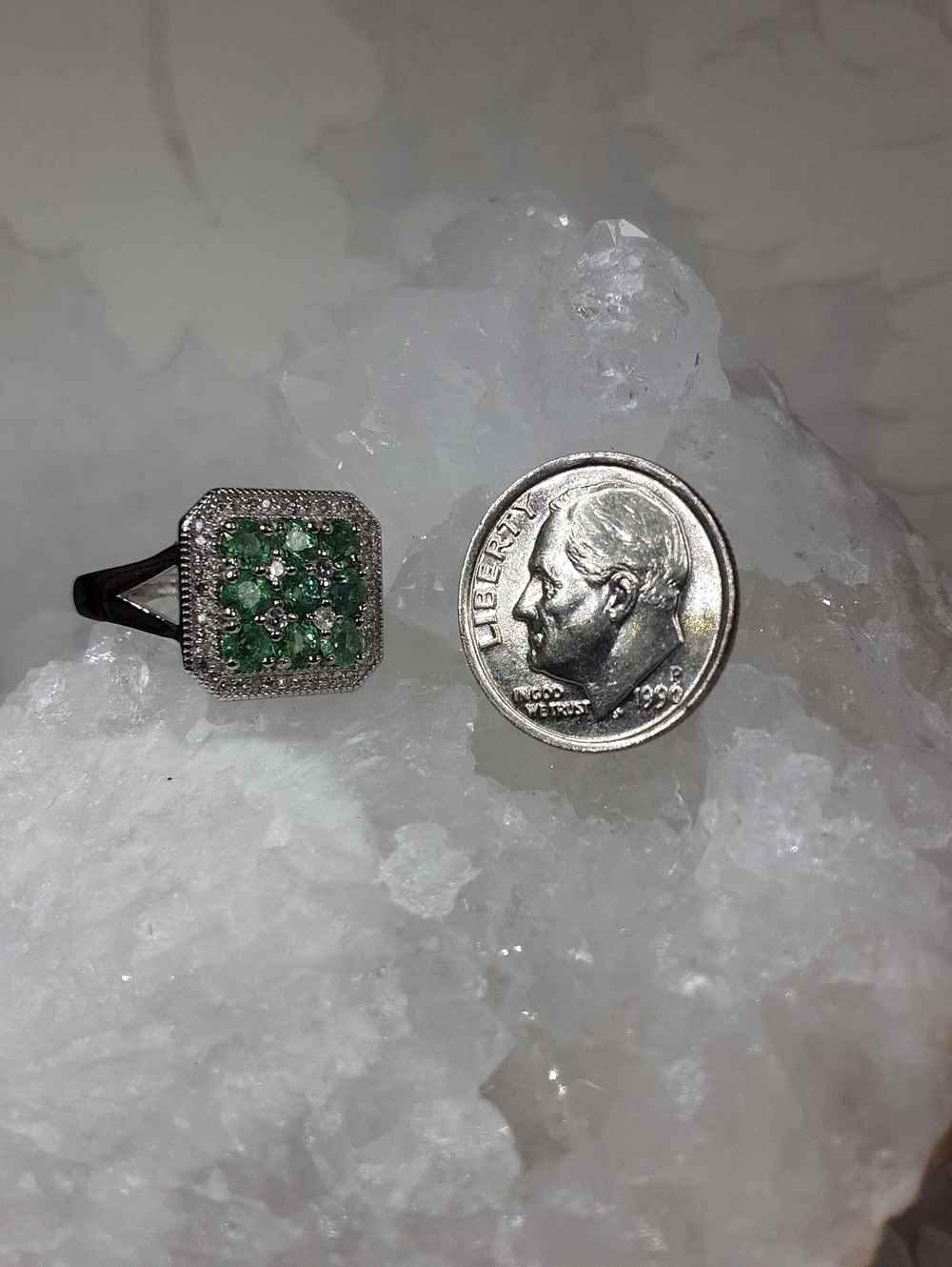 925 emerald ring. - Picture 5 of 6